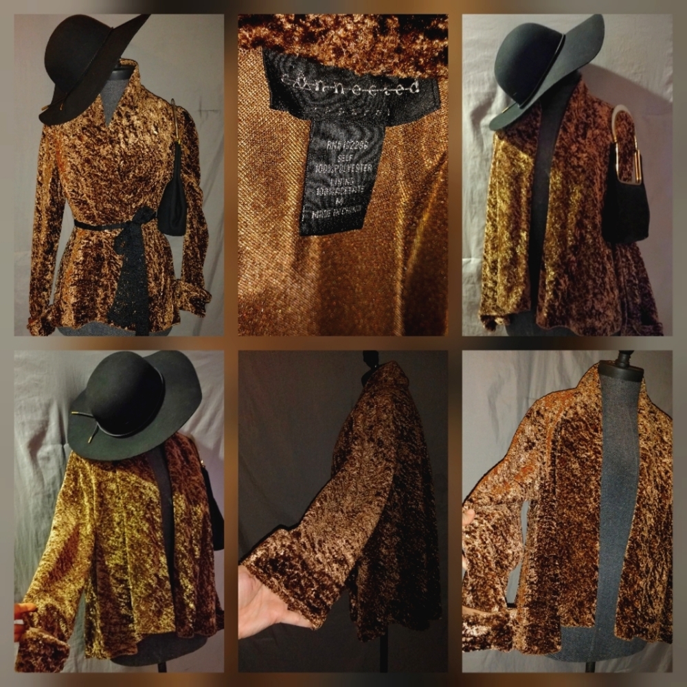 Plush velvety coat (M)